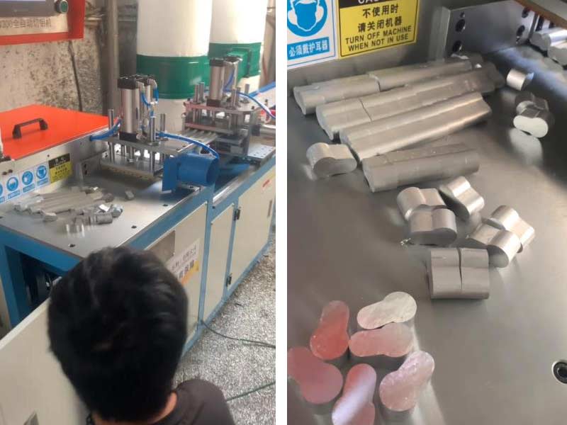 高精密全自动切铝机锯切汽车零部件，“稳”“准”“快