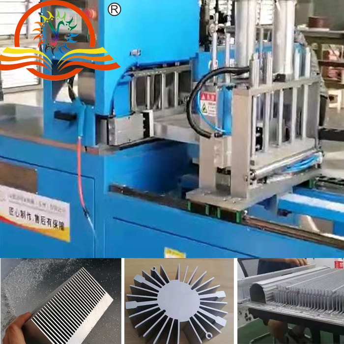 【无锡】铝型材切割机450切割散热器，当天试切即刻达成合作